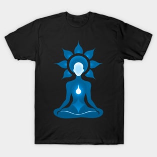 Aura Blue Meditation 07 T-Shirt